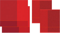 //DDDDD combiset 2 keukendoeken & 2 theedoeken Blend fire red