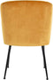 Richmond Interiors Stoel Fallon Gold Velvet / Black (Genova 401 Gold)