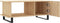 vidaXL - Salontafel - 90x50x40 - cm - bewerkt - hout - sonoma - eikenkleurig