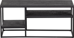 WOOOD Febe Salontafel Buiten - Metaal - Zwart - 40x90x45