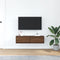 vidaXL - TV-kast - Bruin - Eiken - 100x31x25,5 - cm - Bewerkt - Hout