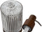 Zeepdispenser Home ESPRIT Bruin Transparant Aluminium Kristal Acacia 8 x 7,5 x 18,5 cm