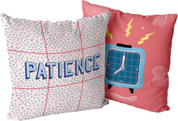 Kussenhoes HappyFriday Aware Patience Multicolour 50 x 50 cm 2 Onderdelen