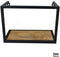 Iron Wall Rack with Mango Wooden Shelf