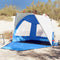 vidaXL - Strandtent - 2-persoons - waterdicht - snelontgrendeling - azuurblauw