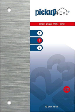 Pickup 3D Home plaat alu sandwich blanco Dibond 3 mm - 10x15 cm