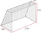 AXI Voetbaldoel Kylian 220x170cm Antraciet - Incl. grondankers - gepoedercoat stalen frame