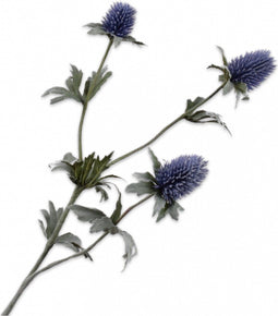 Silk-ka Kunstbloem-Zijden Bloem Distel Tak Paars 78 cm
