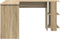 vidaXL - Hoekbureau - met - Opbergruimte - in - Sonoma - Eik - 140x113,5x75cm