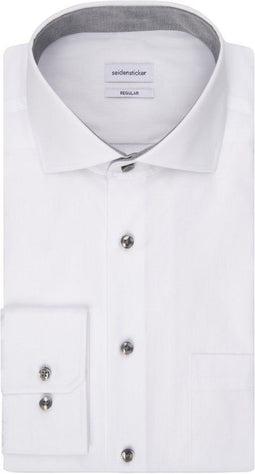 Seidensticker 01.165447-01 - Business Shirt - Non Iron - Regular Fit - Spread Kent - Wit - Maat 40