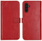 Selencia Galaxy A13 (5G) / A04s - Echt Lederen Bookcase - 3 Pashouders - Rood