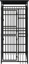 vidaXL - Hondenkennel - met - dak - 1,84 - m² - staal