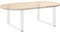 vidaXL - Salontafelpoten - 2 - st - U-vormig - 60x(42-43) - cm - staal - wit