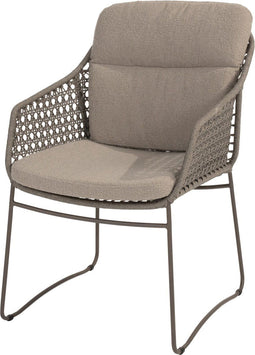 4 Seasons Moretti lounge dining stoel - bruin