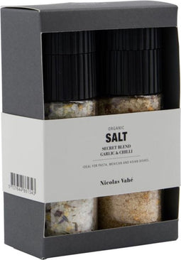 Cadeaubox Organic Secret blend & Salt, Garlic & Chilli salt