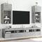 vidaXL - Tv-meubels - met - LED-verlichting - 2 - st - 40,5x30x90 - cm - betongrijs