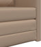 vidaXL - Vloersofa - Bed - 2-in-1 - Cappuccino - 74x77x81 - cm - Kunstleer