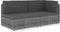 vidaXL - Tweezitsbank - sectioneel - poly - rattan - grijs