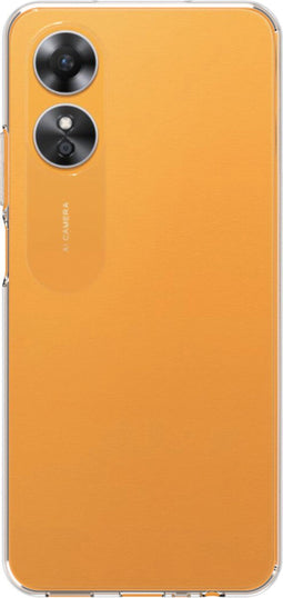 iMoshion Hoesje Geschikt voor Oppo A17 Hoesje Siliconen - iMoshion Softcase Backcover smartphone - Transparant