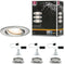 Paulmann Nova Plus - LED-Inbouwspots - Dimbaar - GU10 - Geborsteld staal (set van 3)