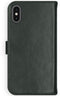 Selencia iPhone Xs - Echt Lederen Bookcase - 3 Pashouders - Groen