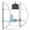 Coast Handdoekrek - Metaal - 2 planken - Zilver - 45 x 25,5 x 55 cm