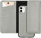 Selencia Hoesje Geschikt voor iPhone 11 Hoesje Met Pasjeshouder - Selencia Eny Uitneembare Vegan Lederen Clutch - Grijs