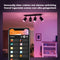 Philips Hue Fugato - Opbouwspot - 4x GU10 LED - 16 miljoen kleuren - Zwart