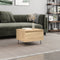 vidaXL - Salontafel - 50x46x35 - cm - bewerkt - hout - sonoma - eikenkleurig