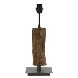 Light & Living Tafellamp Siji - Bruin - 18x18x40cm - Woonkamer - Slaapkamer