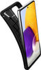 Spigen Galaxy A72 - Rugged Armor - TPU backcover - Zwart