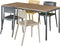 Bureautafel of kantinetafel breed 180CM diep 80CM bladkleur Havanna framekleur Antraciet (Ral 7016)