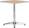 vidaXL Tuintafel 60x60x70 cm aluminium en HKC zilverkleurig