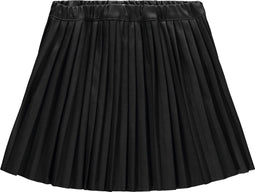 Name it - KFNATTIE PU Rok - Kniehoogte - Zwart (128)
