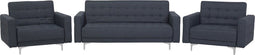 ABERDEEN - Woonkamerset - Donkergrijs - Polyester