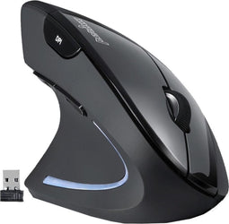 Perixx Perimice-713L - Ergonomische muis - Verticaal 2000 dpi - Zwart