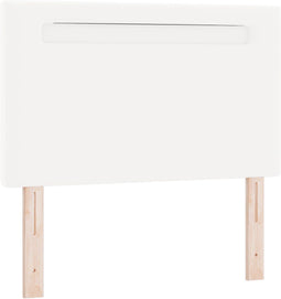 vidaXL - Hoofdbord - Eenvoudig - Ontwerp - Wit - 90 - cm - Faux - Leer