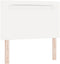 vidaXL - Hoofdbord - Eenvoudig - Ontwerp - Wit - 90 - cm - Faux - Leer