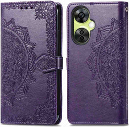 imoshion Hoesje Geschikt voor OnePlus Nord CE 3 Lite / OnePlus Nord CE 3 Hoesje Met Pasjeshouder - imoshion Mandala Bookcase - Paars