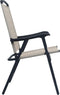 vidaXL - Tuinstoelen - inklapbaar - 2 - st - textileen - crème