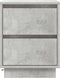 vidaXL - Nachtkastje - met - LED-verlichting - - - Betonnen - Grijs - - - 39x34,5x50 - cm