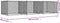 vidaXL - Hondenhok - met - deuren - 6x2x1,5 - m - gegalvaniseerd - staal - grijs