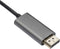 Akyga AK-AV-16 USB-C-kabel Aansluitkabel USB-C stekker, DisplayPort-stekker 1.80 m Zwart