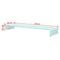 vidaXL - TV-meubel/monitorverhoger - 120x30x13 - cm - glas - groen