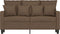 vidaXL - Tweezitsbank - 120 - cm - stof - bruin