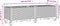 vidaXL - Plantenbak - met - wielen - 160x50x54 - cm - polypropeen - lichtgrijs