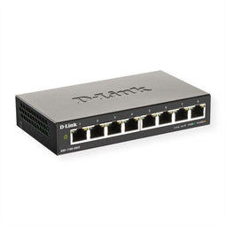 D-Link DGS-1100-08V2 - Netwerkswitch - 8 Poorten - Managed - PoE - Grijs