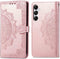 iMoshion Hoesje Geschikt voor Samsung Galaxy A55 Hoesje Met Pasjeshouder - iMoshion Mandala Bookcase - Rosé Goud