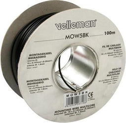 Montagekabel 0.50Mm² - Zwart - Meeraderig