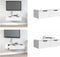 vidaXL Wandkast - 68x30x20 cm - bewerkt hout - wit